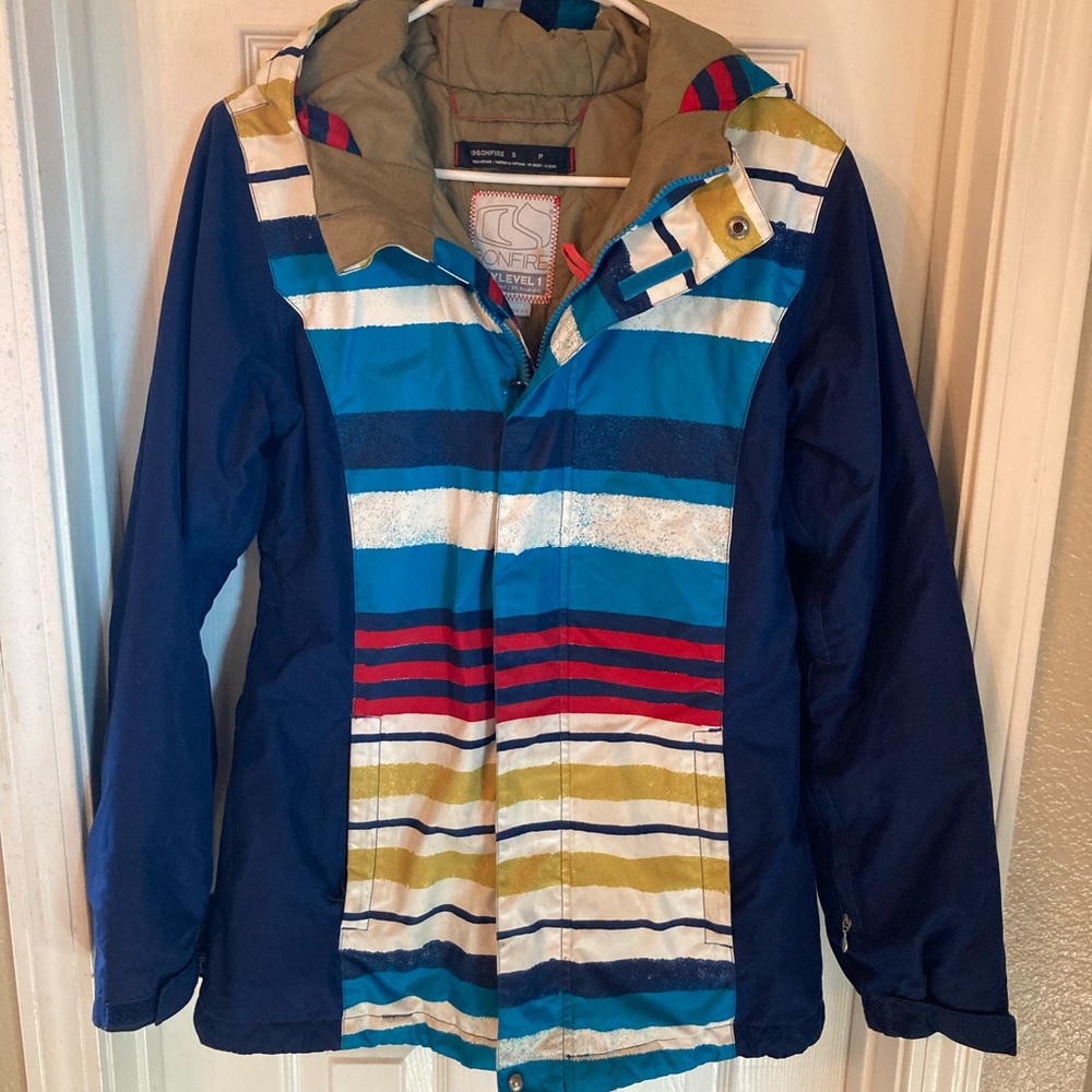 Bonfire Dry Level 1 10k waterproof 8k breathable multi-color Jacket Size Small